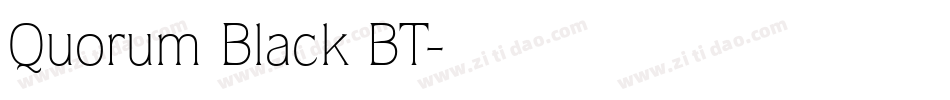 Quorum Black BT字体转换